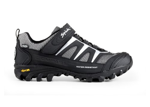 Spiuk Compass VTT - Chaussure de vélo unisexe, noir / gris, pointure 39