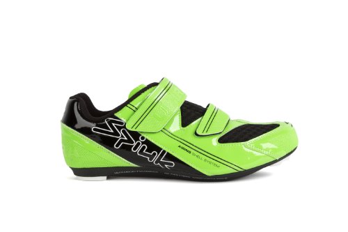 Spiuk Uhra Road - Chaussure de cyclisme unisexe, verte / noire, pointure 40