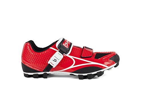 Spiuk Risko MTB - Chaussures de course unisexes, rouge / blanc, taille 49