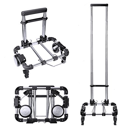 Chariot élévateur à main pliable 2 roues Aluminium et plastique