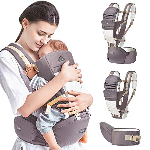 Porte-bébé ergonomique Porte-bébé multifonctionnel 4 en 1 avec écharpe...