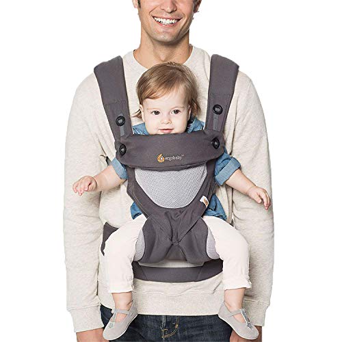 Ergobaby 360 Cool Air - Porte-bébé, gris anthracite