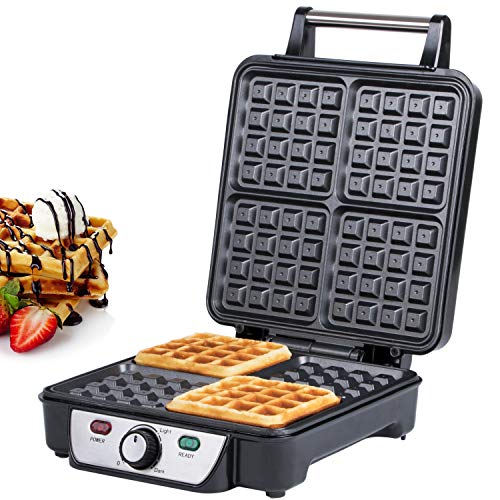 Gaufrier pour 4 gaufres belges : gaufrier double XXL