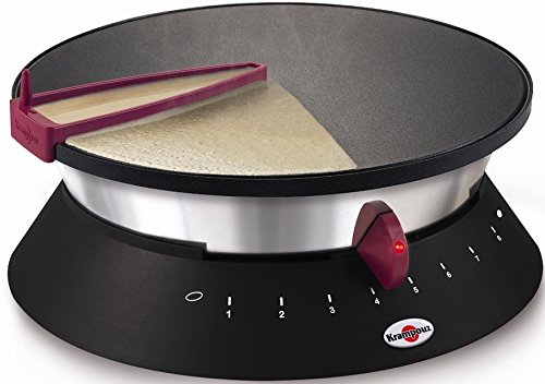 Krampouz CEBPF2BO - Crêpière, 1250 W, 33 cm de diamètre, noir