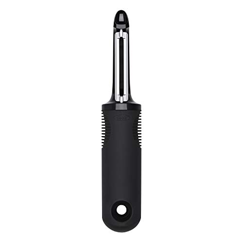 Oxo Good Grips Peleur rotatif, acier inoxydable, noir