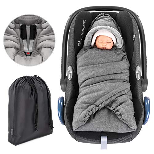 Zamboo - Couverture matelassée pour bébé avec capuche et sac - Berceuse...