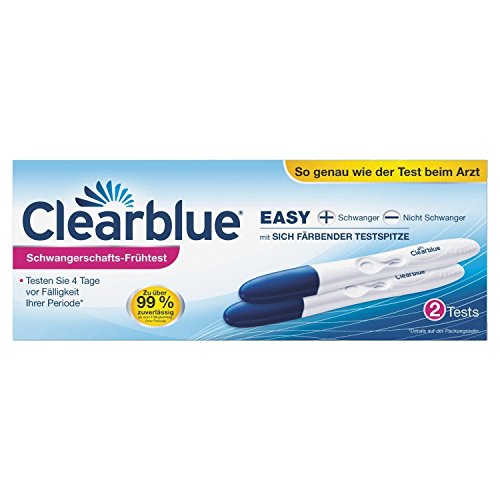 Clearblue - Ensemble de 2 tests de grossesse d'alerte précoce...