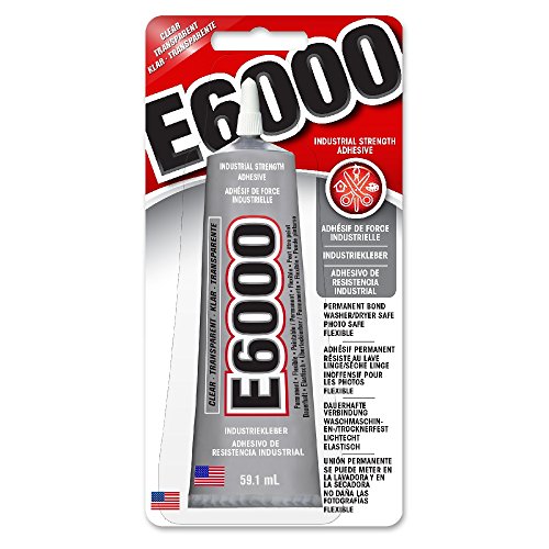 E-6000 Colle adhésive claire de qualité industrielle 3,7 onces par Eclectic E6000
