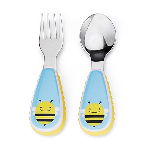 Skip Hop SH252364 Set de couverts pour enfants Bleu, Cyan, Rose, Argent Acier...