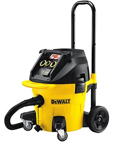 Dewalt DWV902M-QS Aspirateur 38 litres Classe M, Noir, Jaune