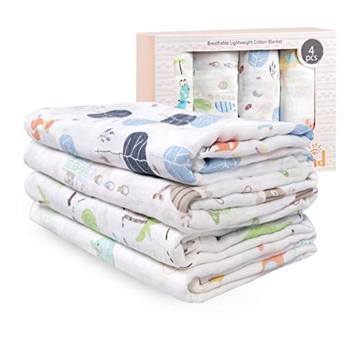Couverture en coton mousseline de bambou Viviland, emmaillotée...