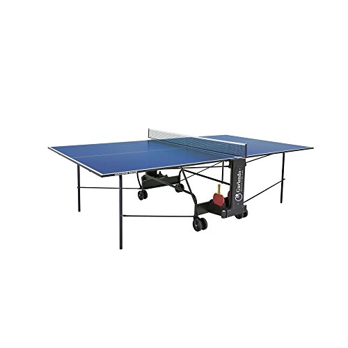 Garlando Table Ping Pong Challenge à l'intérieur avec roue intérieure bleue