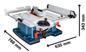 dimensions scie sur table Bosch Professional GTS 10 XC